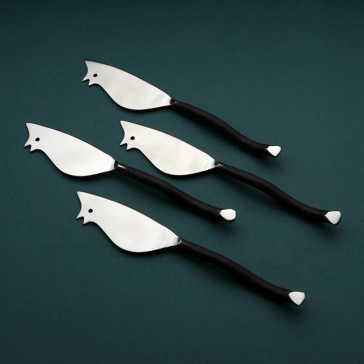 Twig Ratoncito Cheese Spreader and Knife 4 Pc. Set