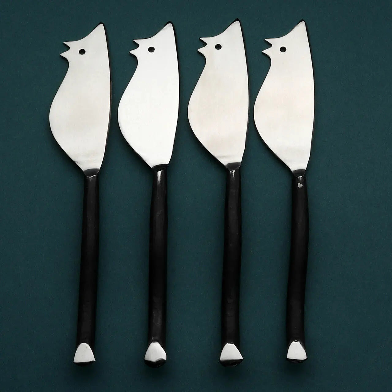 Twig Ratoncito Cheese Spreader and Knife 4 Pc. Set