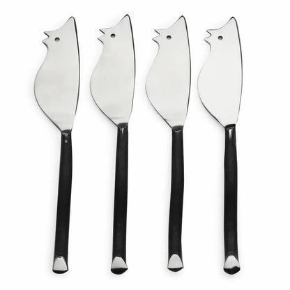 Twig Ratoncito Cheese Spreader and Knife 4 Pc. Set