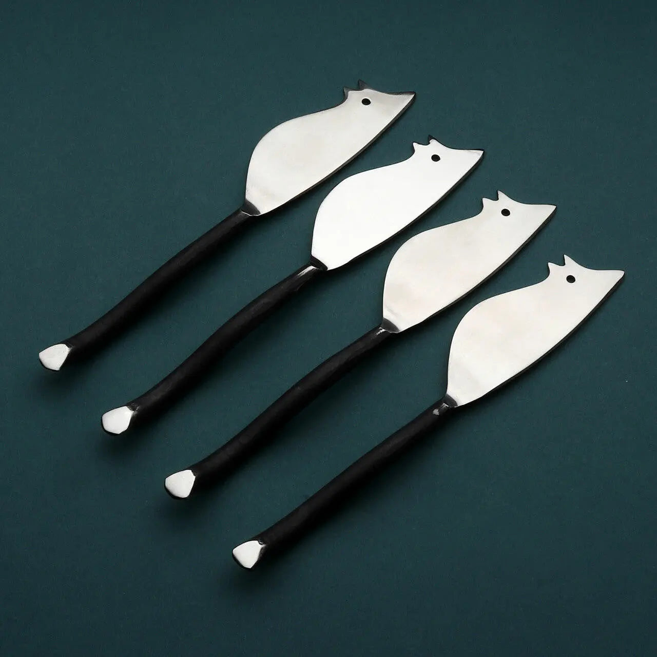 Twig Ratoncito Cheese Spreader and Knife 4 Pc. Set