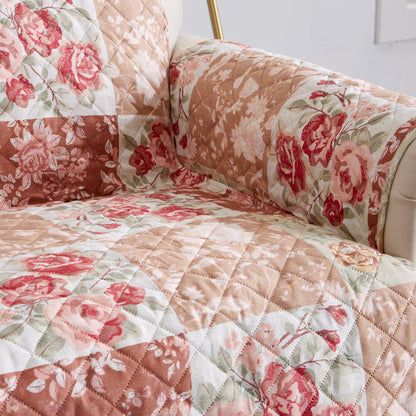 Reversible Floral Patchwork Furniture Protector - Maribel Collection