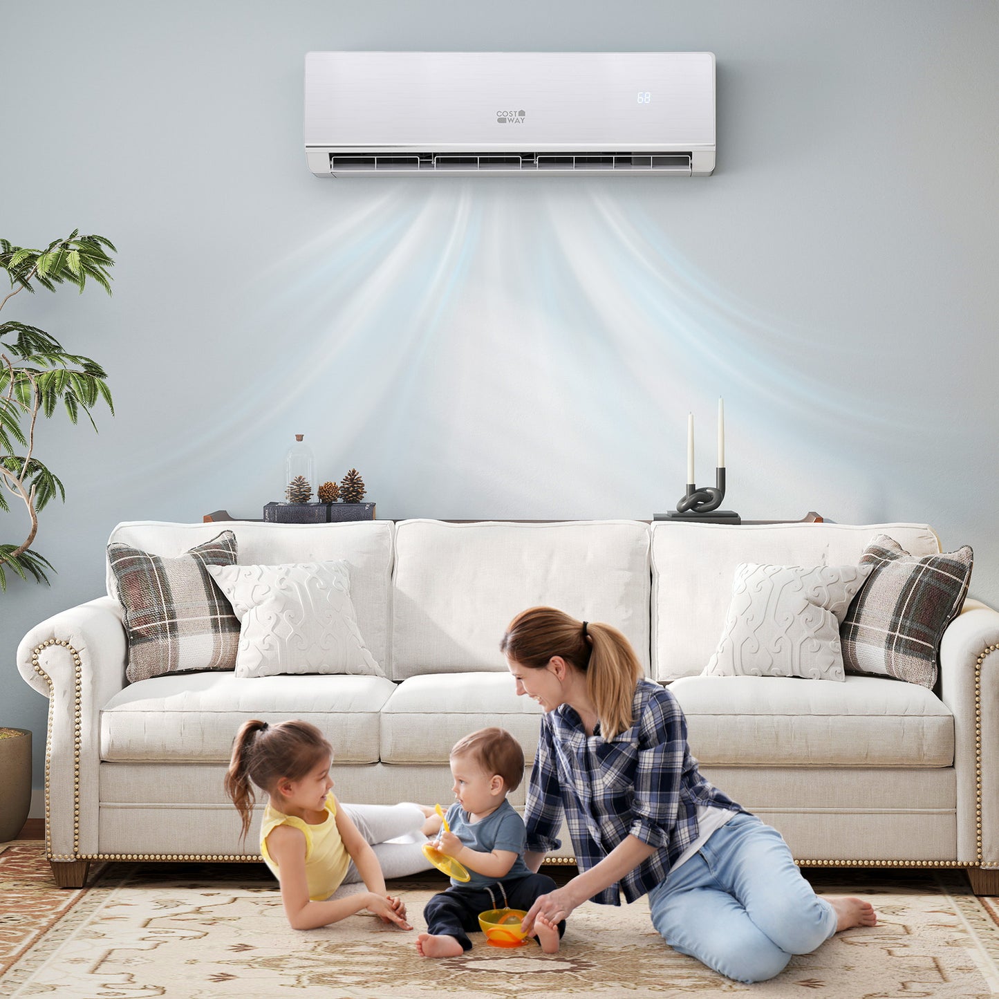 24000 BTU 25 SEER2 208-230V Mini Split Heat Pump Heating at -15°F WiFi Enabled
