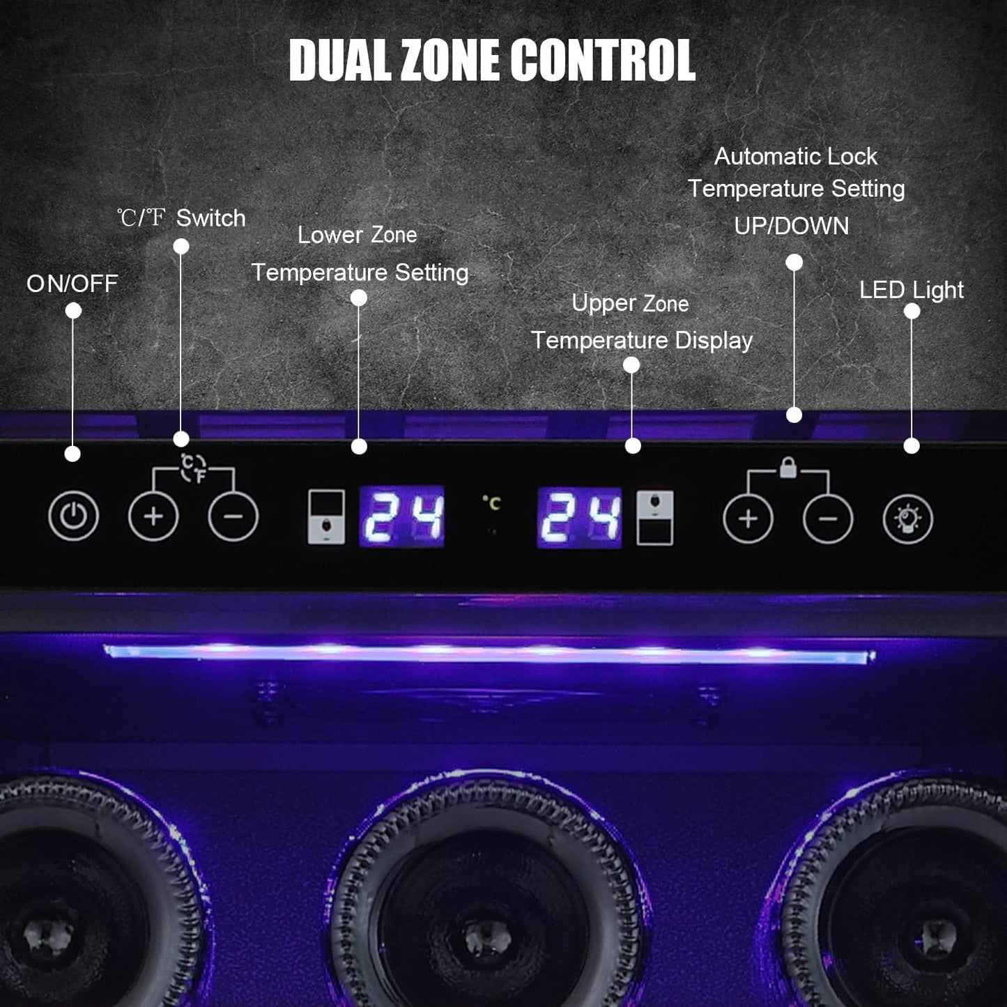 15 Inch Beverage Refrigerator Wine Cooler Mini Fridge W5185B