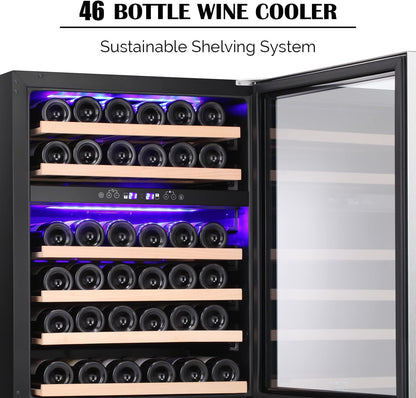 15 Inch Beverage Refrigerator Wine Cooler Mini Fridge W5185B