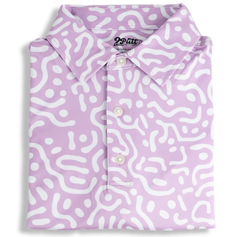 Wrong Fairway Men's Polo (Lavender)