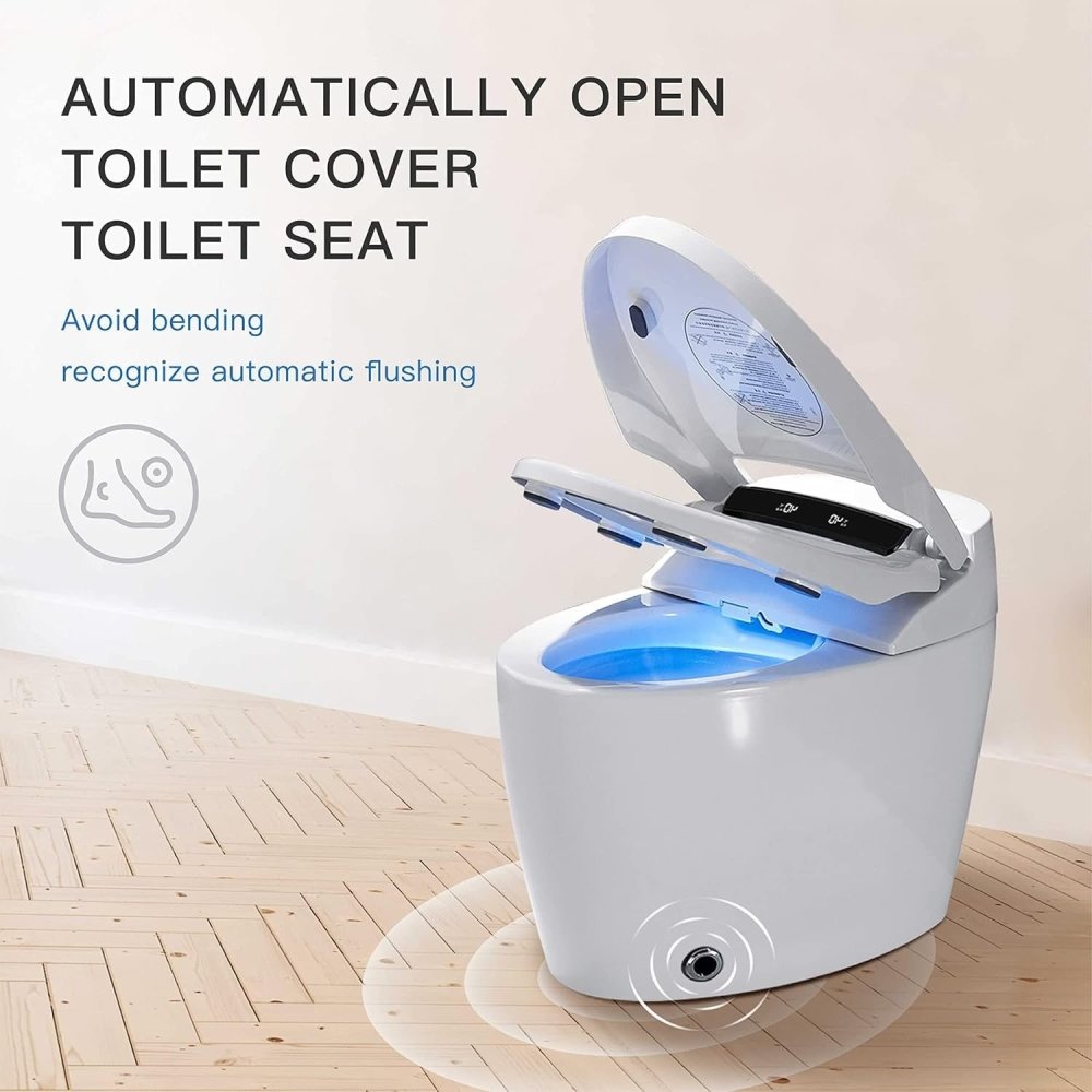 Alora Premium Automatic Single-Piece Home Smart Toilet with Bidet, Foot Sensor, and Heated Seat