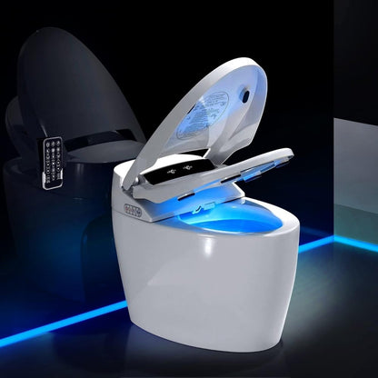 Alora Premium Automatic Single-Piece Home Smart Toilet with Bidet, Foot Sensor, and Heated Seat