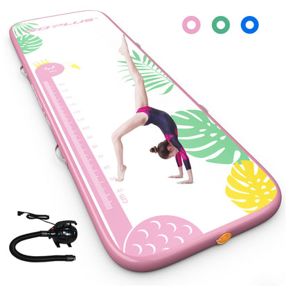 10 Feet Inflatable Gymnastic Tumbling Mat with Electric Pump