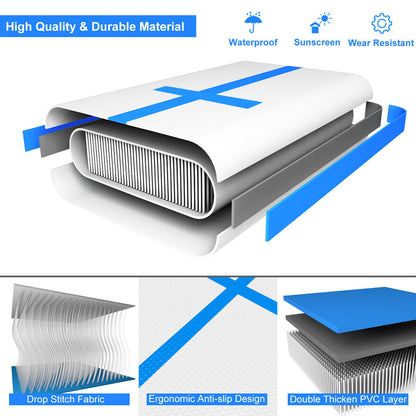 10 Feet Inflatable Gymnastic Tumbling Mat with Electric Pump