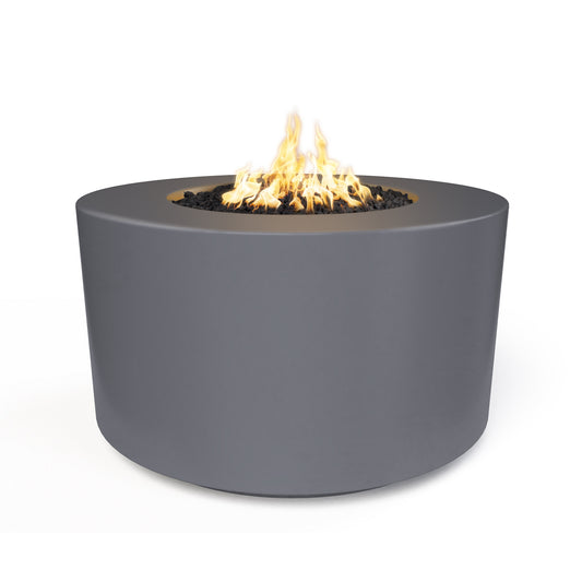 Florence Concrete Fire Pit 42" - 24" Tall - Match Lit