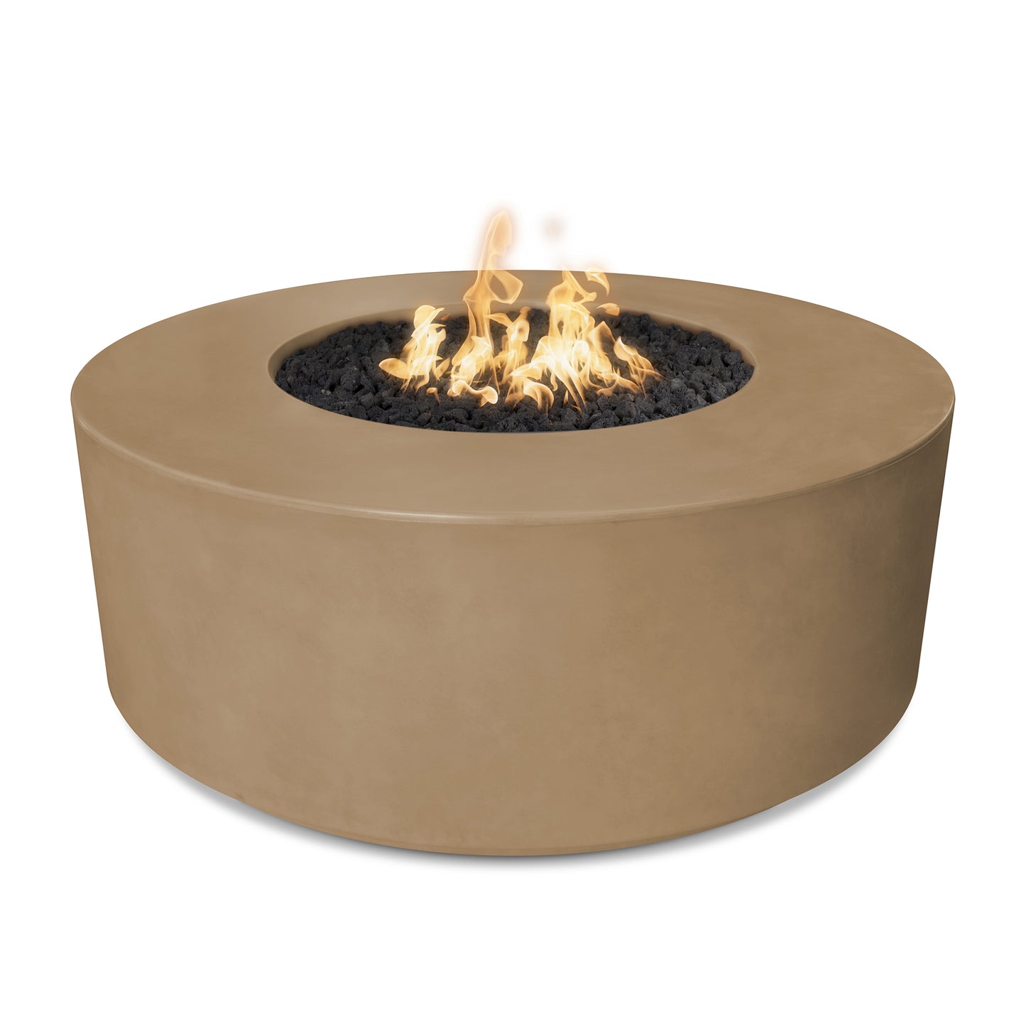 Florence Concrete Fire Pit 54" - Match Lit