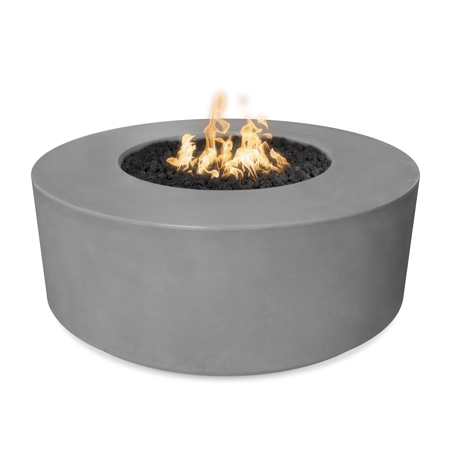 Florence Concrete Fire Pit 54" - Match Lit