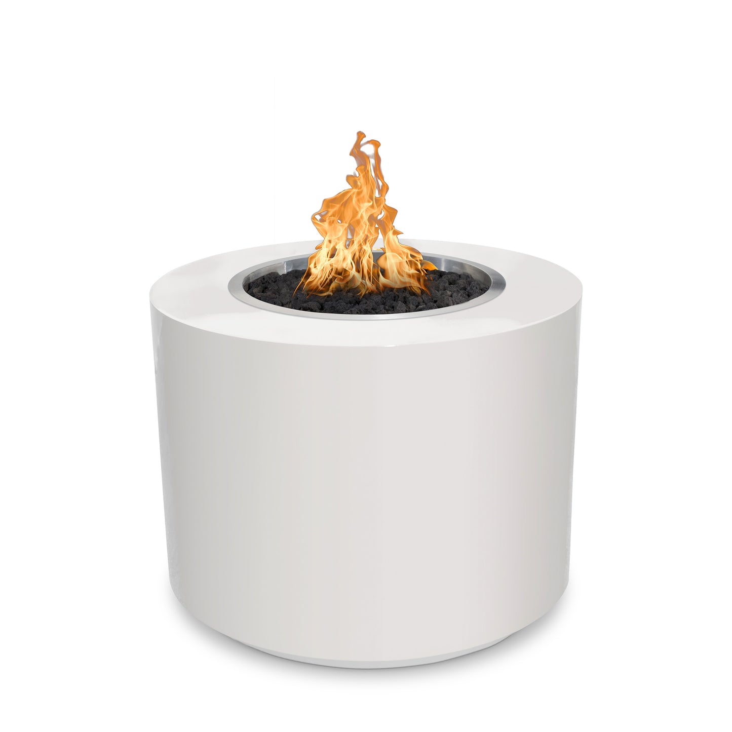 BeverlyPowderCoatedFirePit White