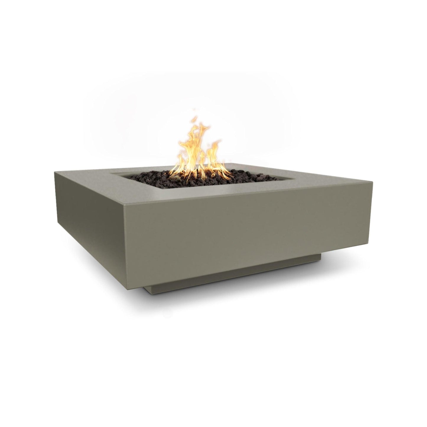 Cabo Square 48 inch GFRC Fire Pit Ash