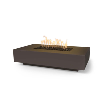 Cabo Linear Concrete Fire Pit 66" - Match Lit