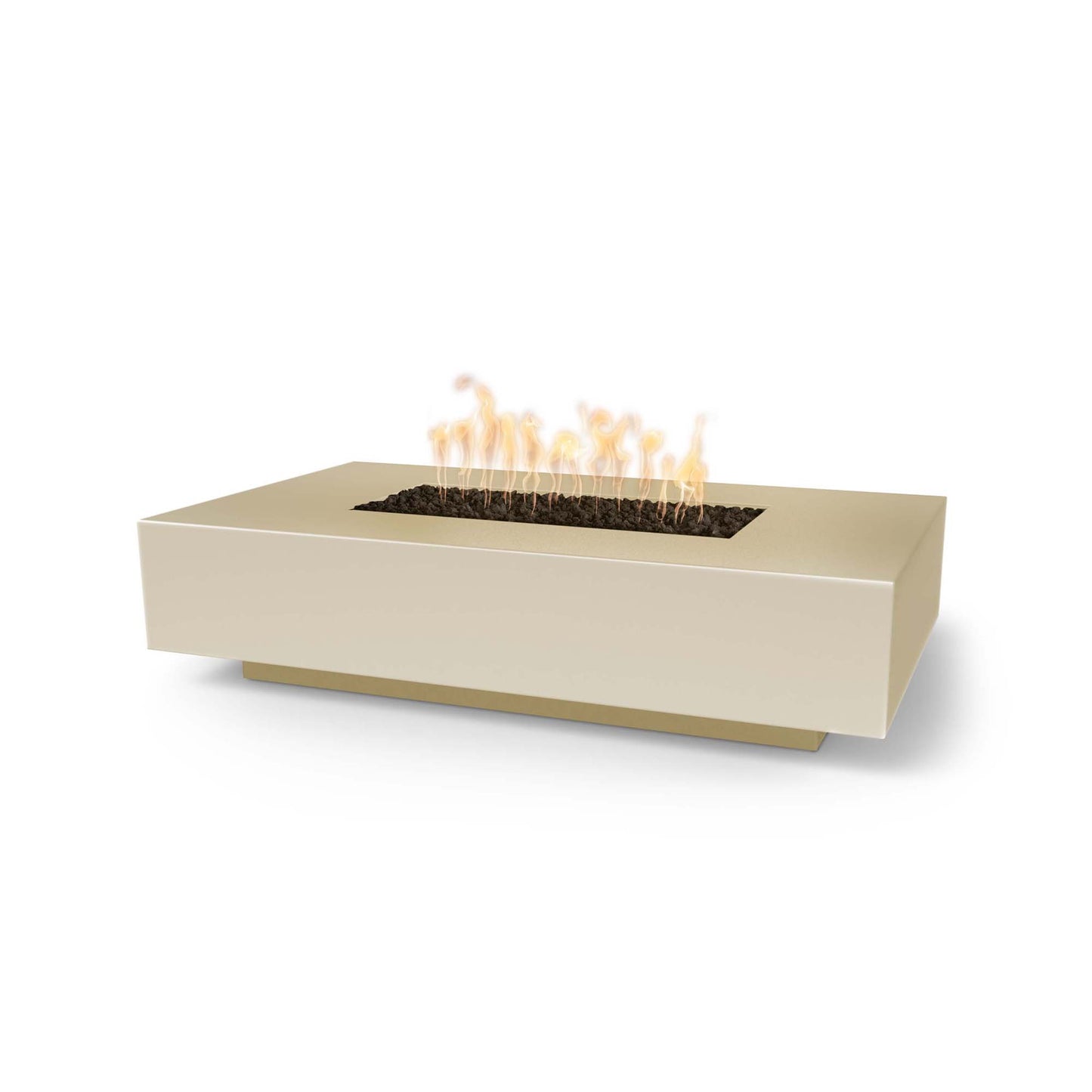 Cabo Linear Concrete Fire Pit 66" - Match Lit