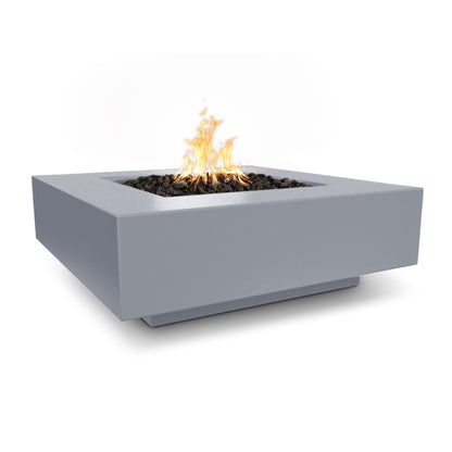 Cabo Square Concrete Fire Pit 60" - Match Lit