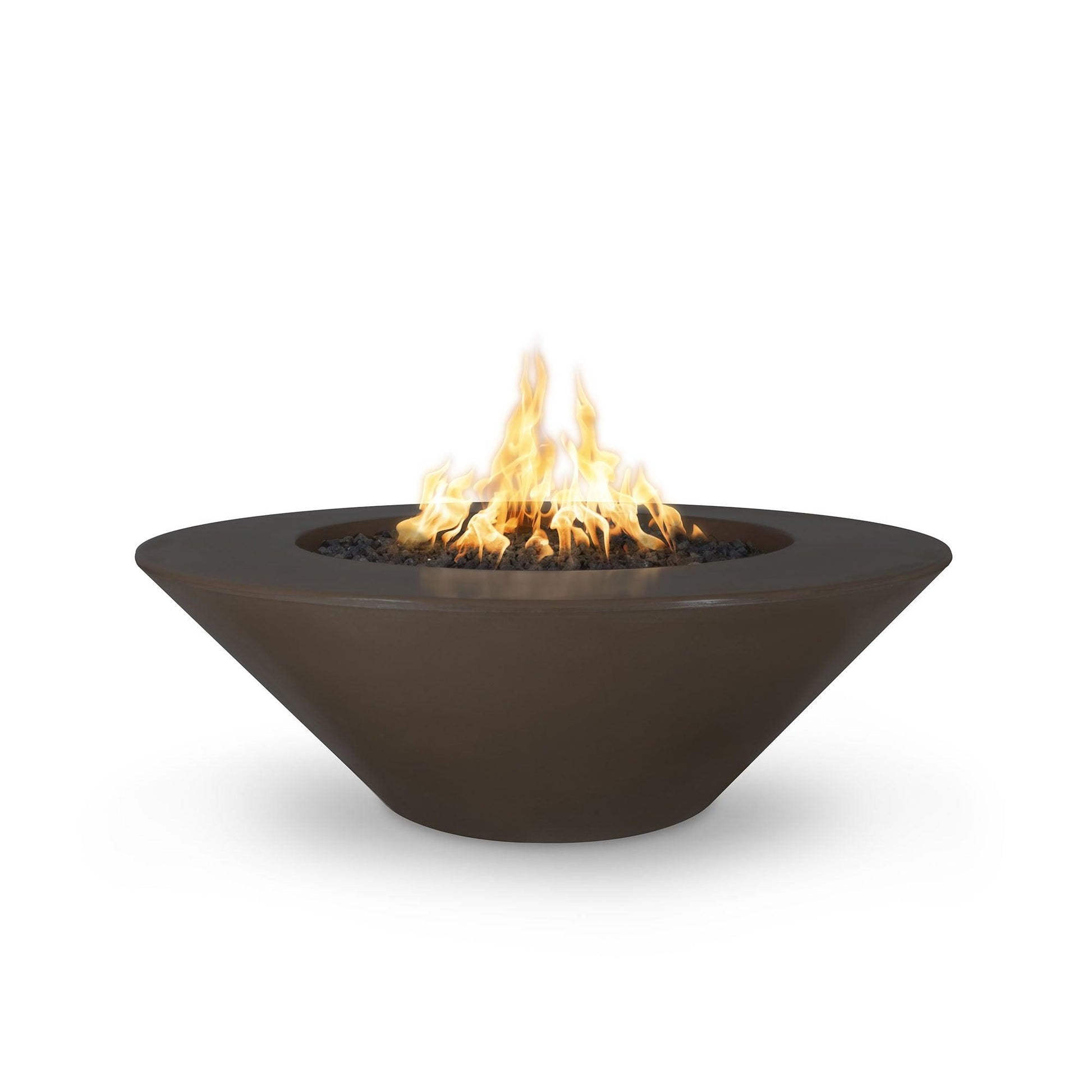 Cazo GFRC Fire Pit with Ledge Chocolate