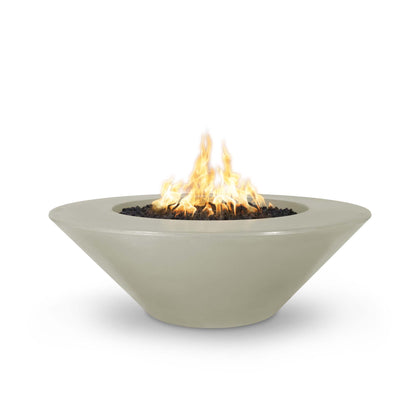 Cazo Wide Ledge Concrete Fire Pit 60" - Match Lit