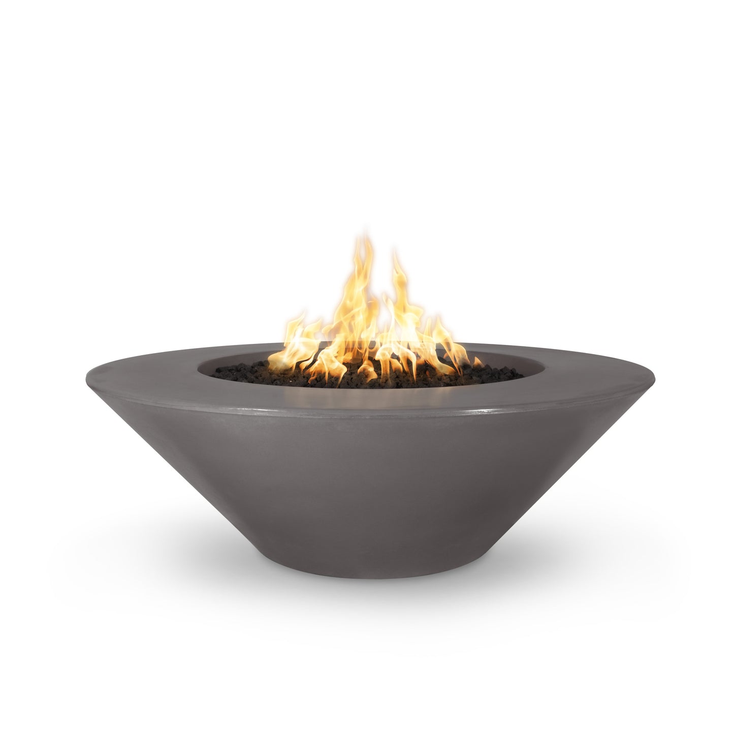 Cazo Wide Ledge Concrete Fire Pit 60" - Match Lit