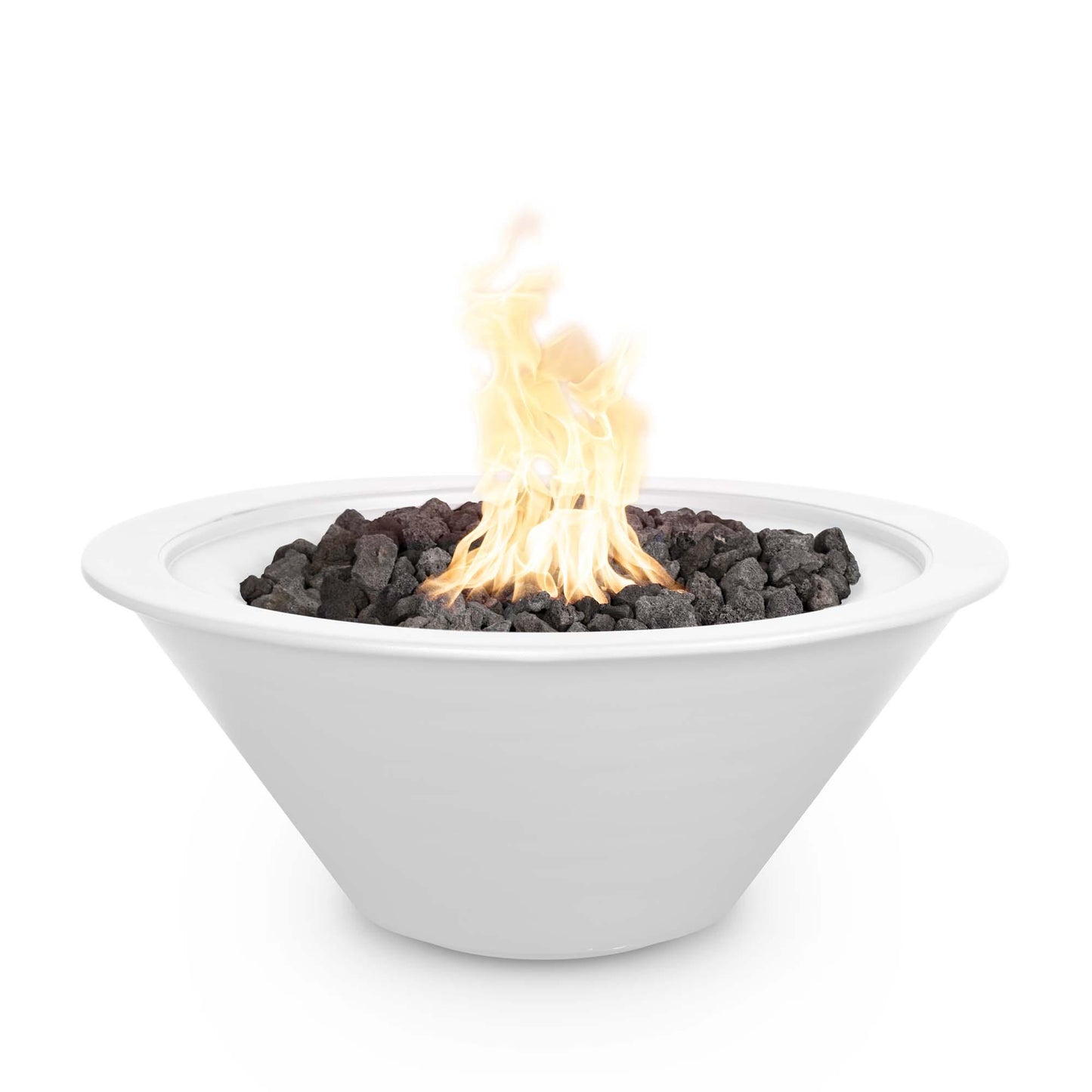 CazoPowderCoatedFireBowl White