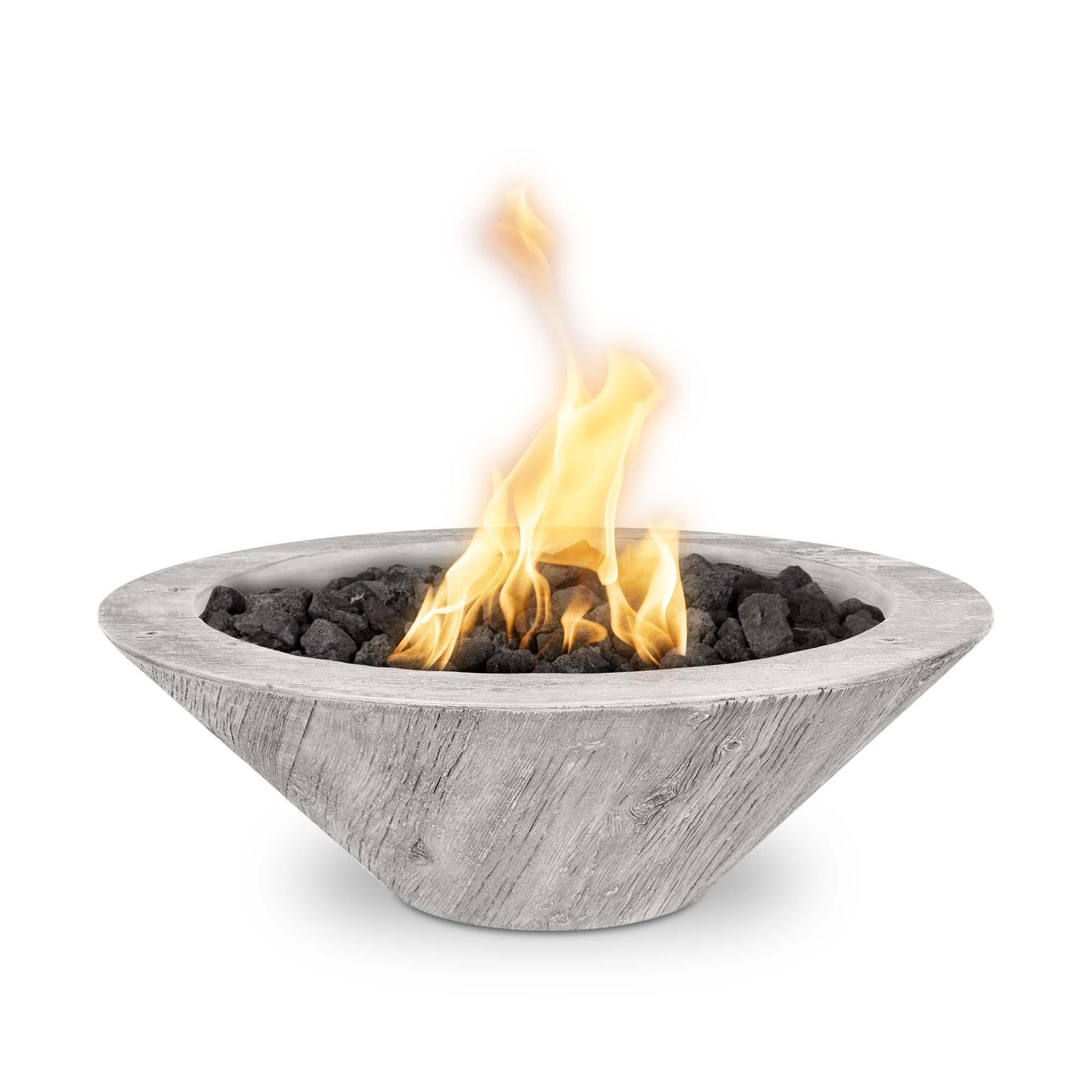 CazoWoodGrainFireBowl Ivory