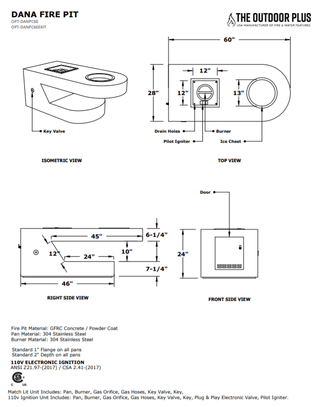 DanaFirePitSpecSheet