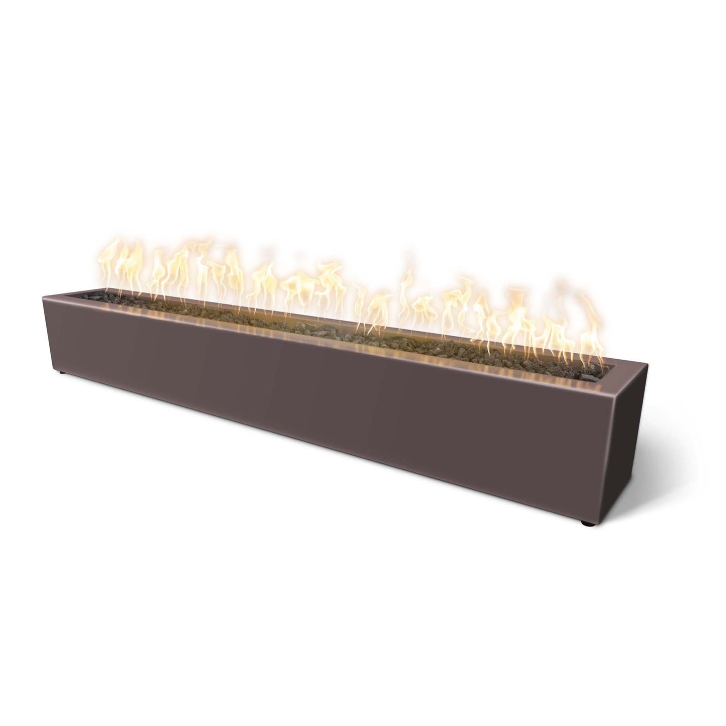 Eaves Collection Metal Fire Pit 60" - Match Lit