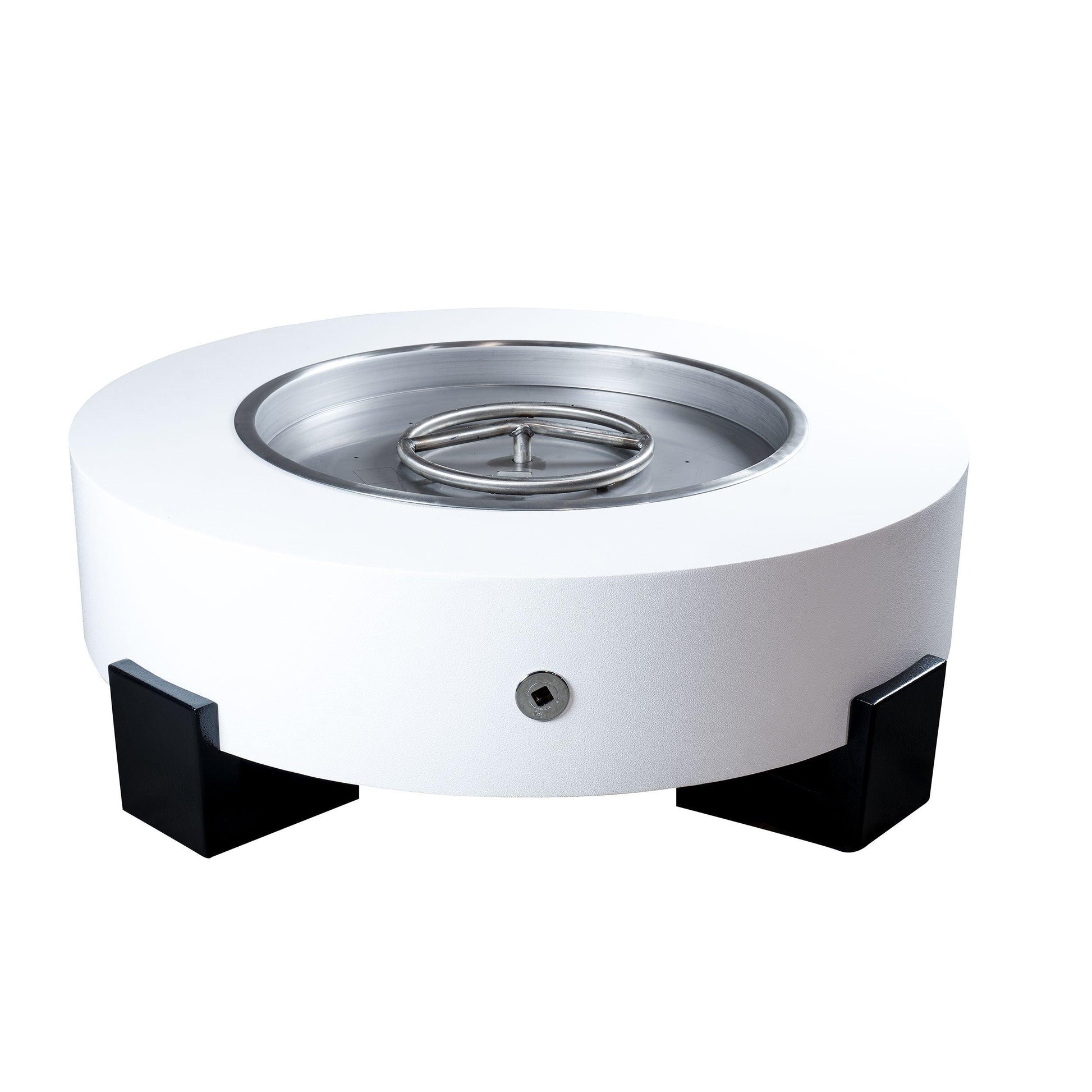Hollister Fire Pit   Powder Coat White   002Web
