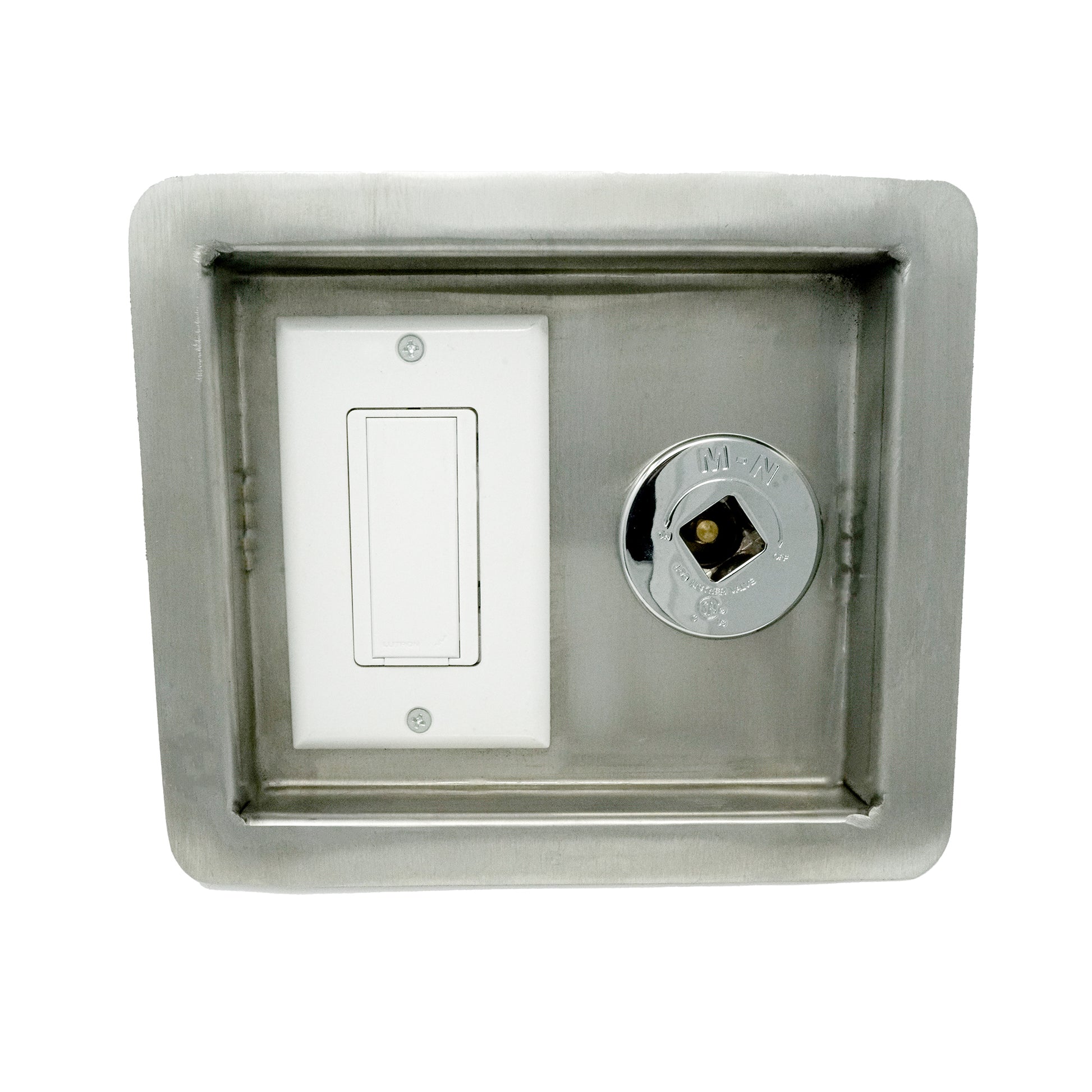 Light Switch and Key Valve Recessed SS Panel copy 1
