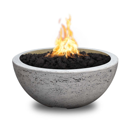 Luna Concrete Fire Pit 38" - Match Lit