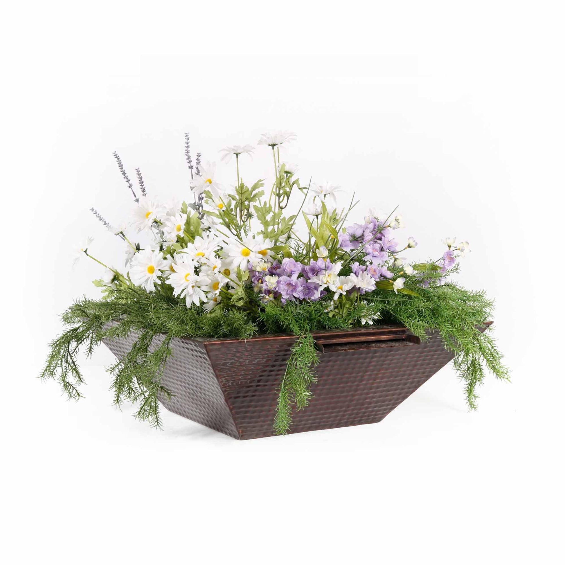 Maya Copper Planter with Water