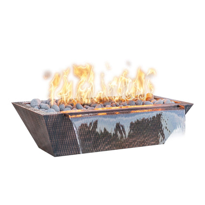 Maya Rectangular Copper Bowl Fire Water scaled