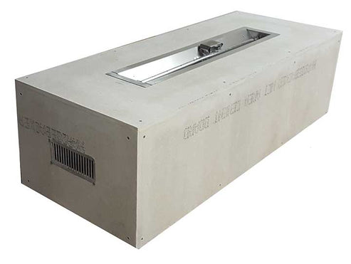 Rectangle Ready-To-Finish Fire Pit - Trough Insert - Access Door ...
