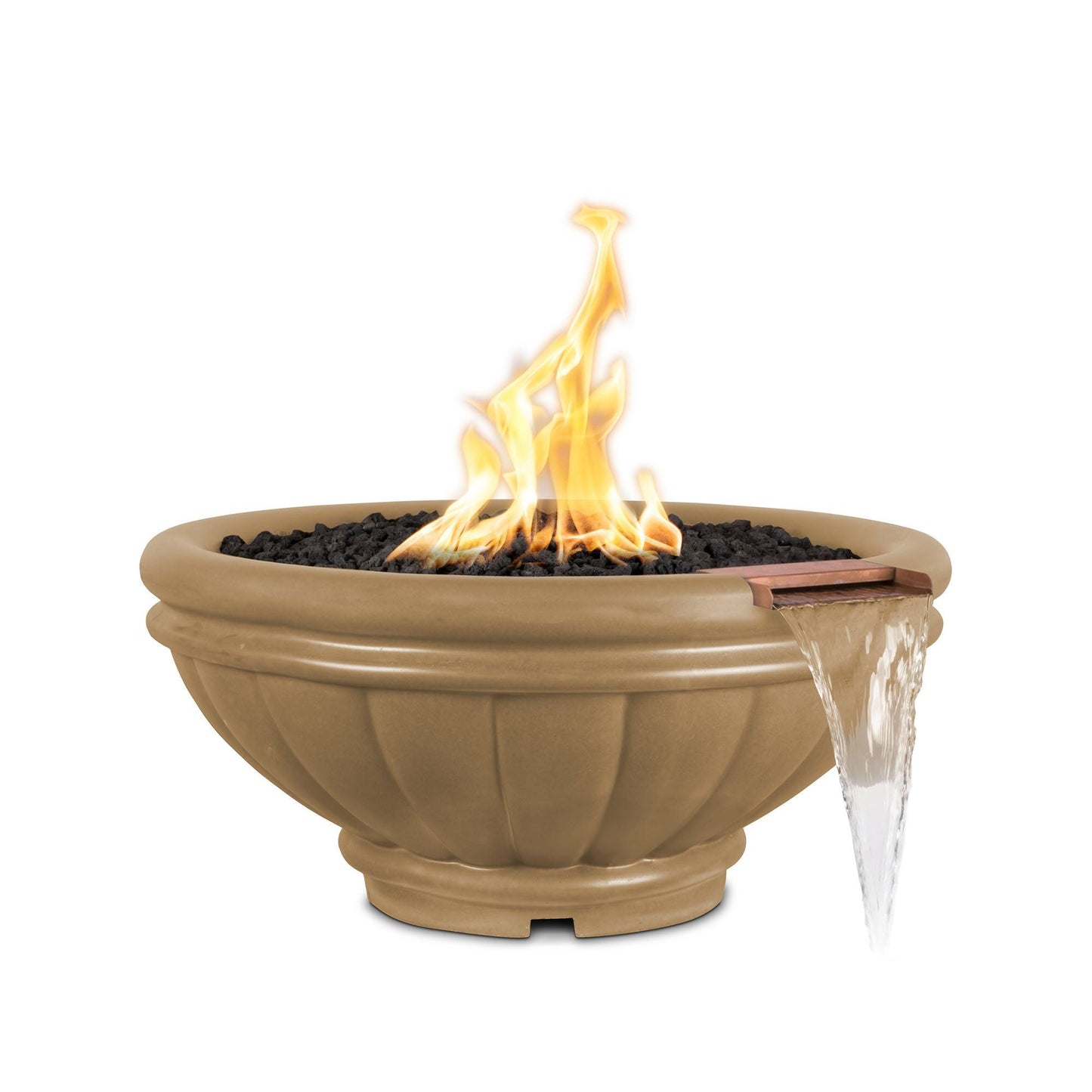 Roma GFRC Fire and Water Bowl Brown