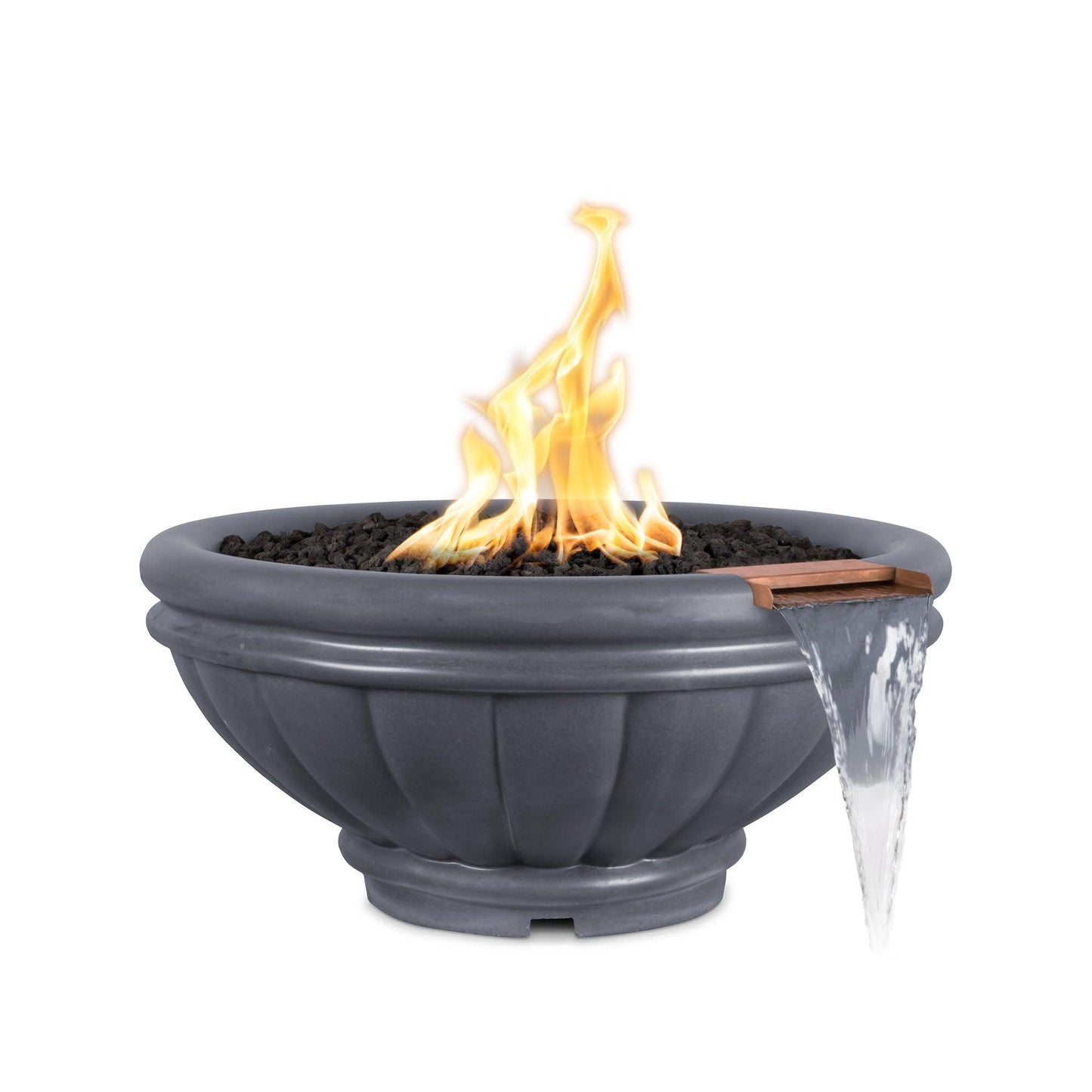 Roma GFRC Fire and Water Bowl Gray