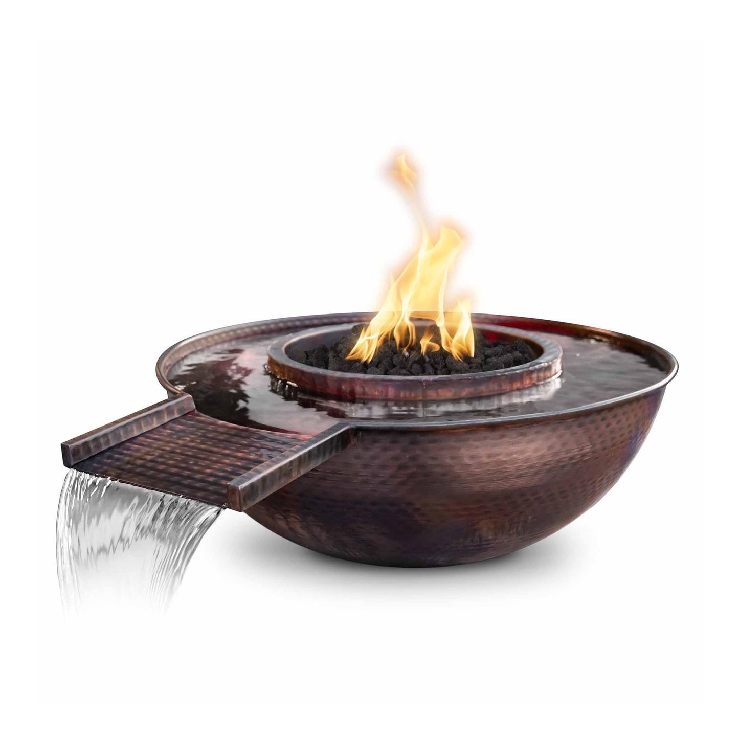 Sedona Copper Fire and Water Bowl Gravity Spill