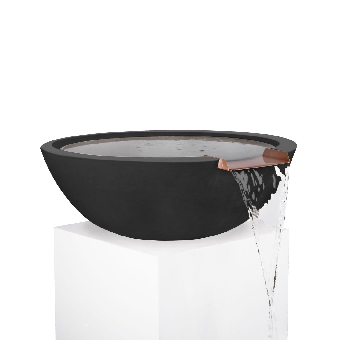 Sedona GFRC Water Bowl Black