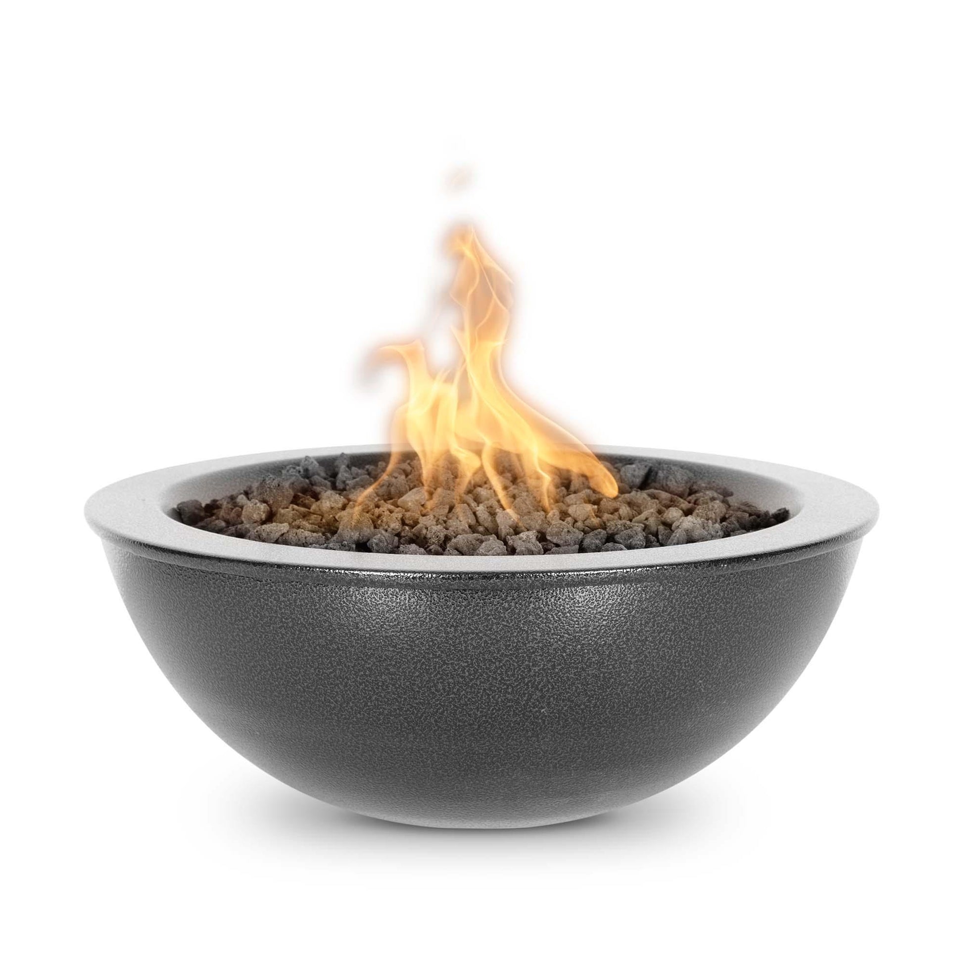 SedonaPowderCoatedFireBowl SilverVein